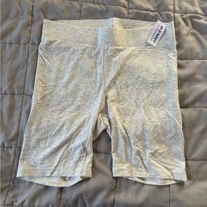 Old Navy Light Gray Textured Shorts